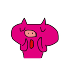 Cute Pink Pig Fun（個別スタンプ：10）