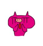 Cute Pink Pig Fun（個別スタンプ：11）