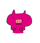 Cute Pink Pig Fun（個別スタンプ：13）