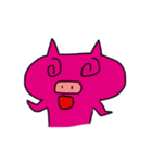 Cute Pink Pig Fun（個別スタンプ：15）