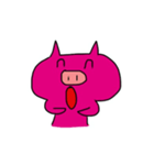 Cute Pink Pig Fun（個別スタンプ：20）