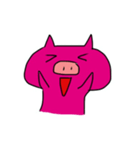 Cute Pink Pig Fun（個別スタンプ：22）