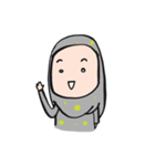 Laila, Muslim Girl with easy style（個別スタンプ：1）