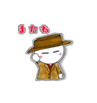 白と黒の日常会話（個別スタンプ：25）