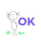 simple girl ！（個別スタンプ：5）