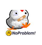 ひよこの親鳥は、NO PROBLEM！（個別スタンプ：1）