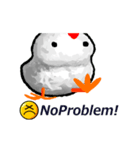 ひよこの親鳥は、NO PROBLEM！（個別スタンプ：7）