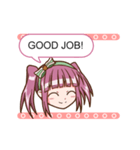 Animated Girl Emoticons For Daily Chat（個別スタンプ：2）