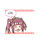 Animated Girl Emoticons For Daily Chat（個別スタンプ：3）