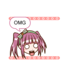 Animated Girl Emoticons For Daily Chat（個別スタンプ：9）