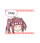 Animated Girl Emoticons For Daily Chat（個別スタンプ：11）