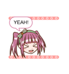 Animated Girl Emoticons For Daily Chat（個別スタンプ：12）