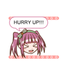 Animated Girl Emoticons For Daily Chat（個別スタンプ：13）