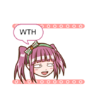 Animated Girl Emoticons For Daily Chat（個別スタンプ：15）