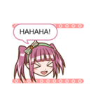 Animated Girl Emoticons For Daily Chat（個別スタンプ：21）