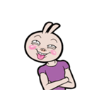 Pink bunny joke 5（個別スタンプ：24）