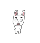 見据えるウサギ（個別スタンプ：1）