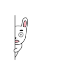 見据えるウサギ（個別スタンプ：5）