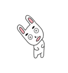 見据えるウサギ（個別スタンプ：7）