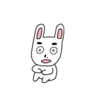 見据えるウサギ（個別スタンプ：8）