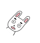 見据えるウサギ（個別スタンプ：13）