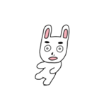 見据えるウサギ（個別スタンプ：15）