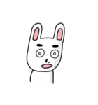 見据えるウサギ（個別スタンプ：16）
