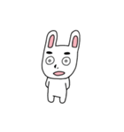 見据えるウサギ（個別スタンプ：17）