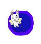 見据えるウサギ（個別スタンプ：23）