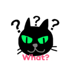 黒猫が代弁します（個別スタンプ：10）