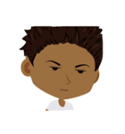 色黒短髪男性のためのスタンプ（個別スタンプ：15）