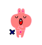 Cute Rabbit Mono Version 3（個別スタンプ：3）