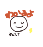 落書きシリーズ2*人間の一言（個別スタンプ：4）