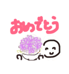 落書きシリーズ2*人間の一言（個別スタンプ：18）