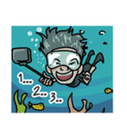 Dive Action Man（個別スタンプ：29）