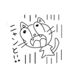白黒ニャンこ（個別スタンプ：1）