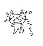 白黒ニャンこ（個別スタンプ：3）