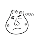 Mr. White Face's Simple Life（個別スタンプ：6）