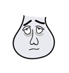 Mr. White Face's Simple Life（個別スタンプ：8）