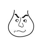 Mr. White Face's Simple Life（個別スタンプ：9）