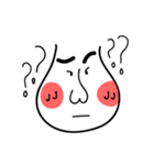 Mr. White Face's Simple Life（個別スタンプ：12）