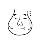 Mr. White Face's Simple Life（個別スタンプ：14）