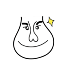 Mr. White Face's Simple Life（個別スタンプ：16）