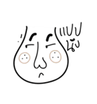 Mr. White Face's Simple Life（個別スタンプ：18）