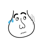 Mr. White Face's Simple Life（個別スタンプ：27）