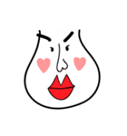 Mr. White Face's Simple Life（個別スタンプ：32）
