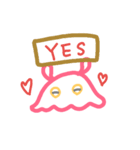 手書きゆるゆるメンダコさん（個別スタンプ：7）