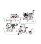 【あけみ】猫だらけの吹き出し（個別スタンプ：11）