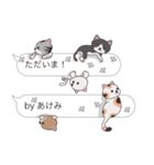 【あけみ】猫だらけの吹き出し（個別スタンプ：23）