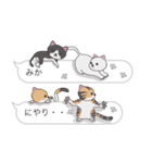 【みか】猫だらけの吹き出し（個別スタンプ：35）